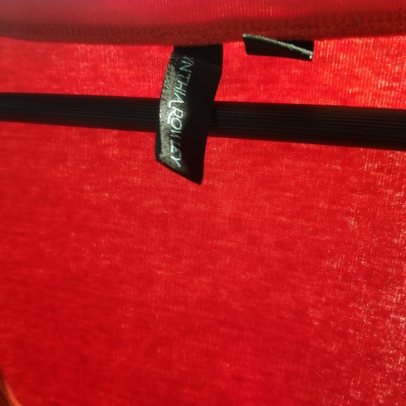 Cynthia Rowley Tunic Long sleeve, Red, Size L - Picture 4 of 4